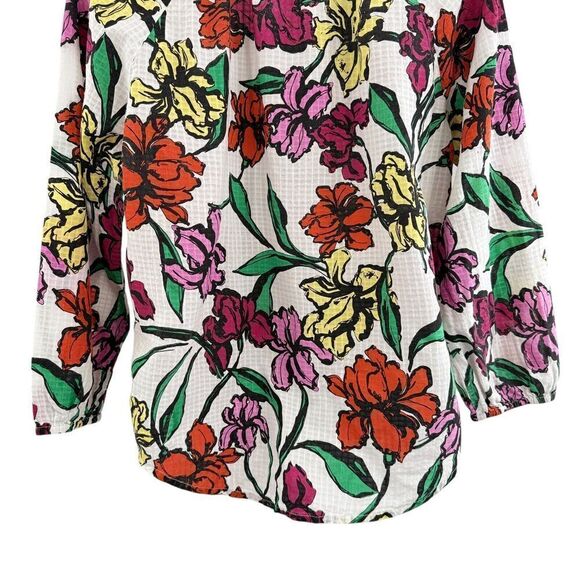 Roberta Roller Rabbit Womens Top Size Small Lucy Jorales Iris Floral Print - Picture 8 of 11